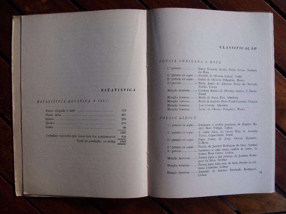 XI Jogos Florais do G. Desportivo da CUF (IIª Luso-Brasileiros) 1967