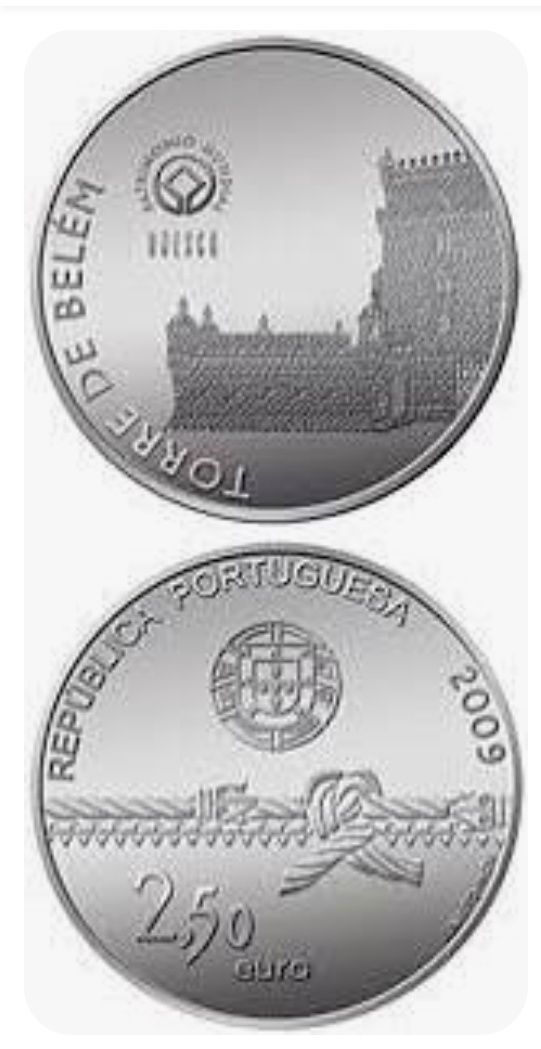 Moedas comemorativas raras portuguesa 2,5€