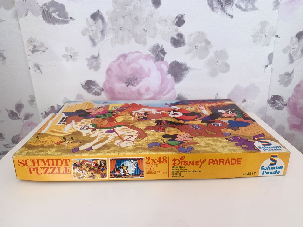 Puzzle Myszka Mickey Walt Disney 2x48, vintage