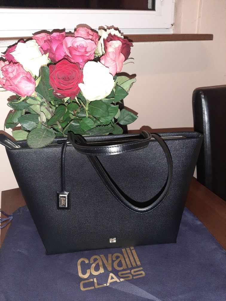 Elegancka torebka a4 oryginalna Cavalli Class