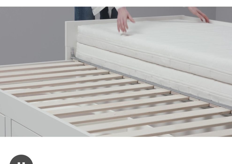 Cama de cor PRETA com gavetas IKEA