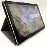 Tablet 10.1" ANDROID 15 czarny etui 12GB/128GB etui NOWY gwarancja