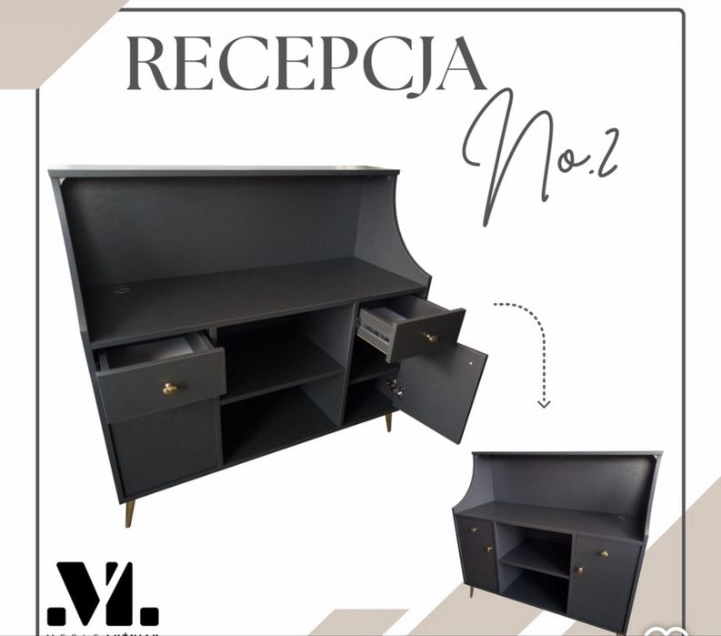 Recepcja czarno-zlota