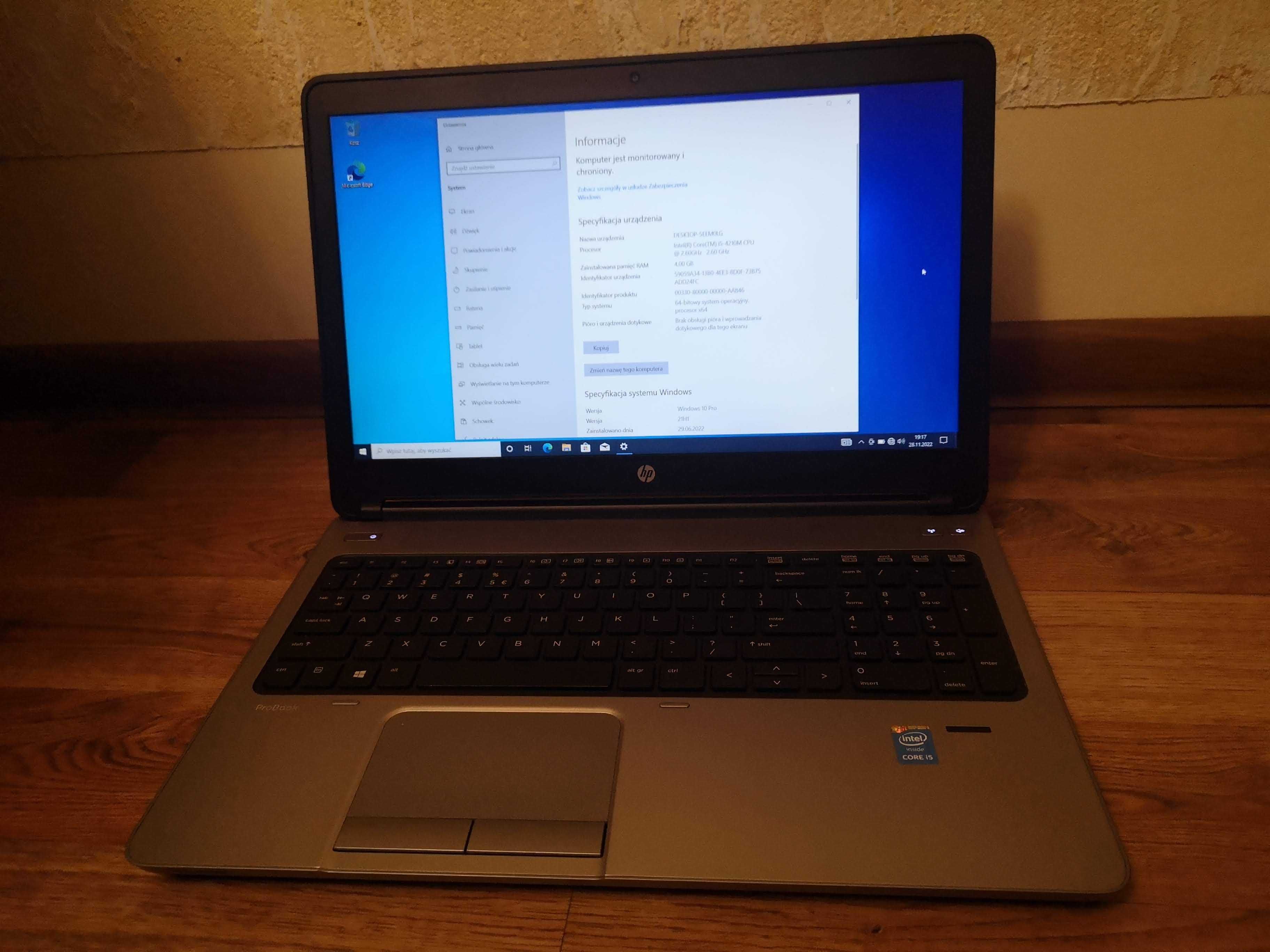 HP ProBook 650 G1, 15,6", i5 2,6 GHz, RAM 4GB, SSD 240GB