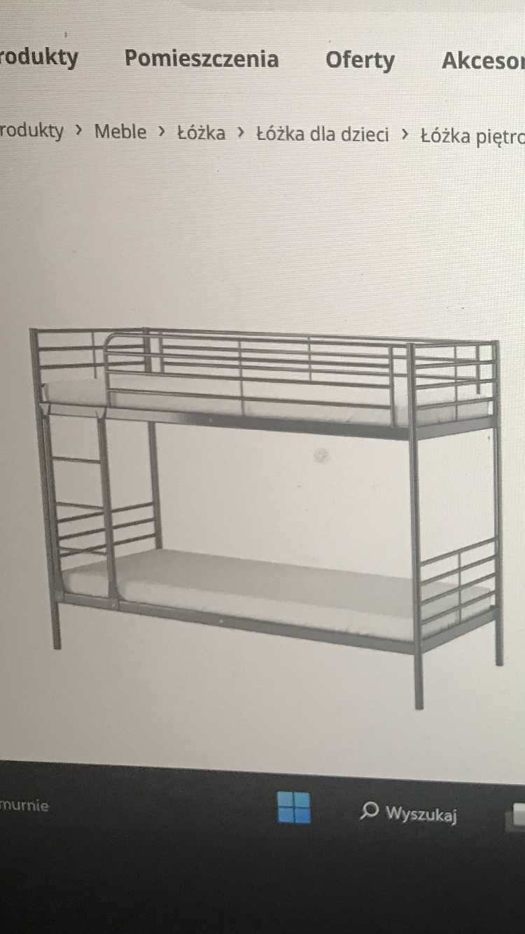 Łóżko 2-poziomowe IKEA 90x200