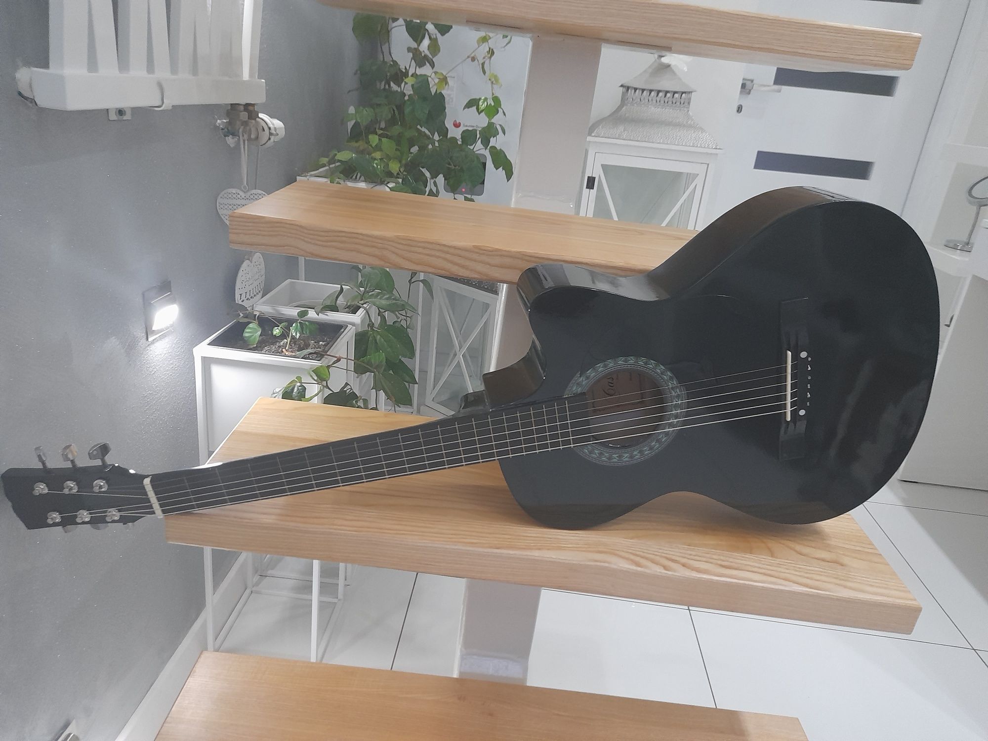 Gitara akustyczna castelo g3 rozmiar 4/4 czarny połysk