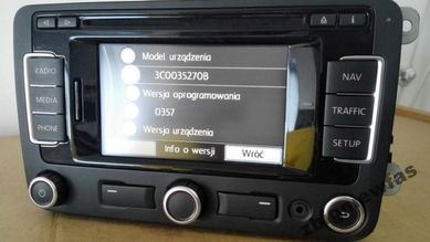 Polskie Menu Język Mapa Nawigacja VW Naprawa Rns510 Carplay Android