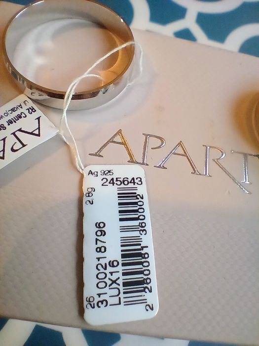 Srebrne obraczki firmy Apart