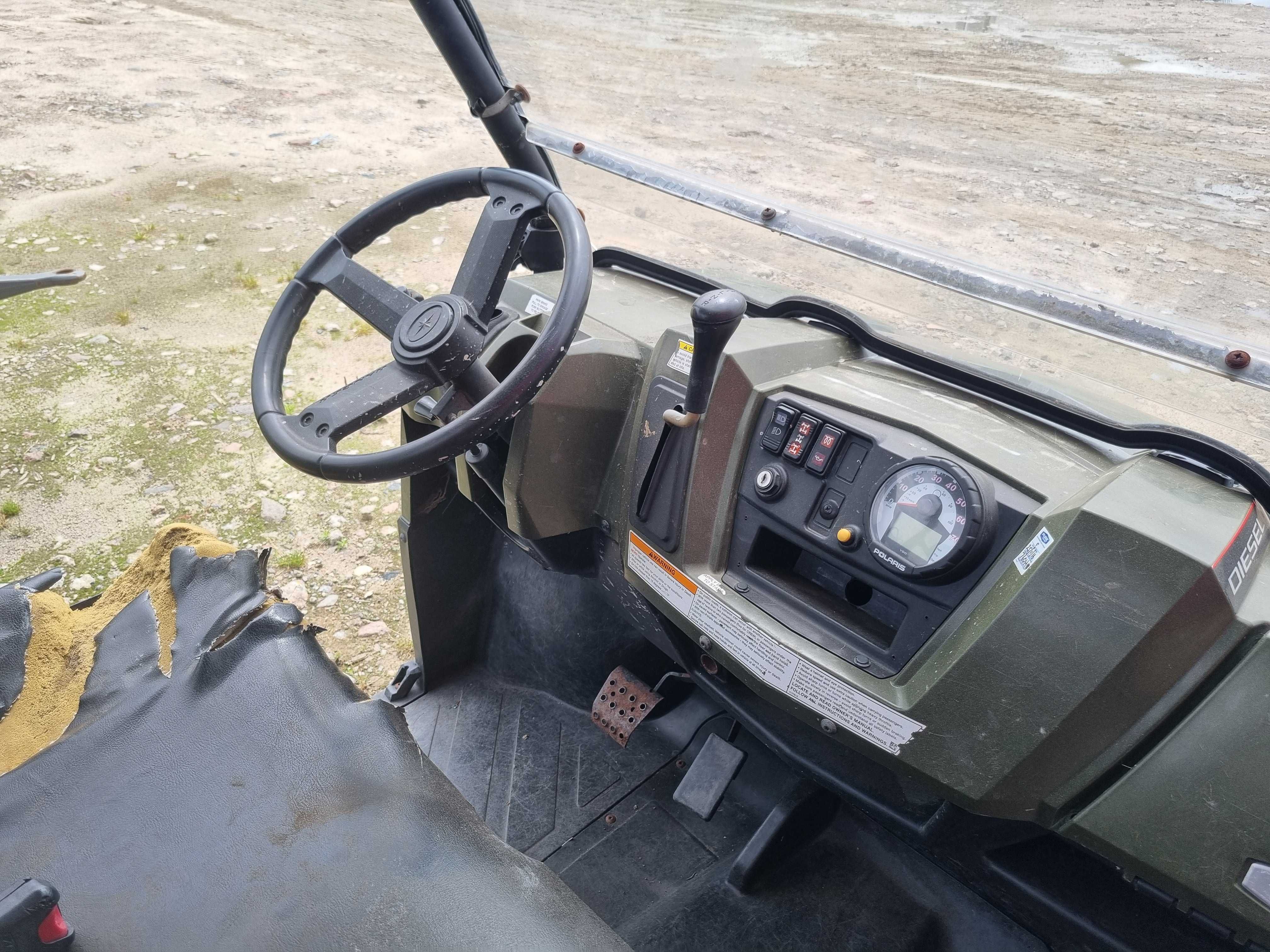 Polaris Ranger Diesel 1000, 2010 r., do naprawy i rejestr., sprowadzon