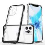Clear 3In1 Etui Do Iphone 12 Pro Max Żelowy Pokrowiec Z Ramką Czarny