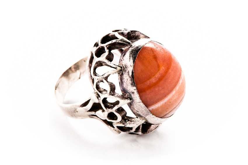 Olbrzymi Srebrny Pierścionek - 15,60g - PRL - VINTAGE - KRAKÓW