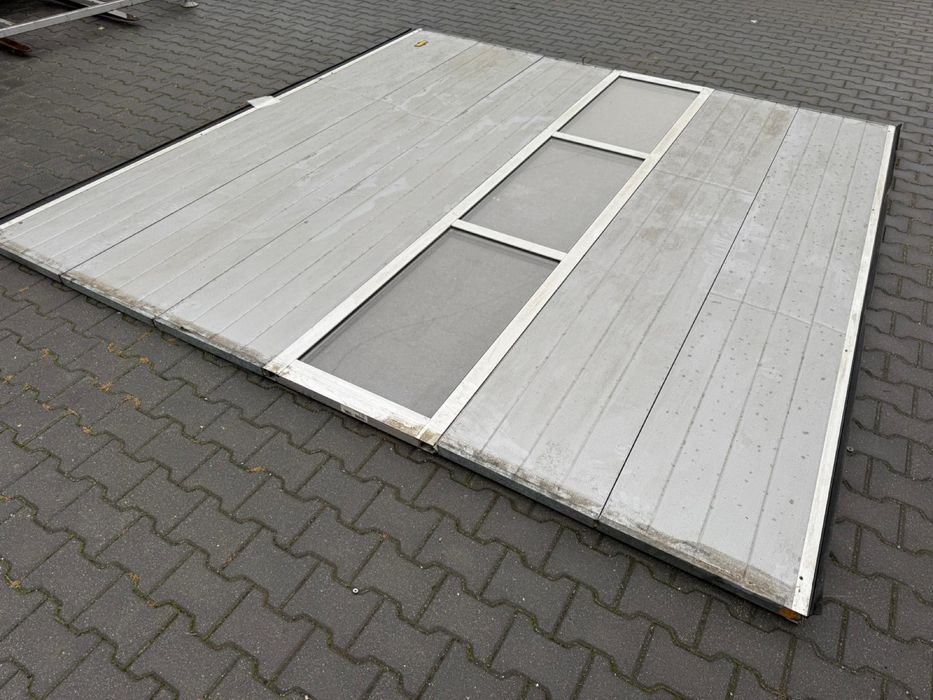 Brama 3.34x3.20 segmentowa elektryczna 2 sztuki skos do gory pod dach