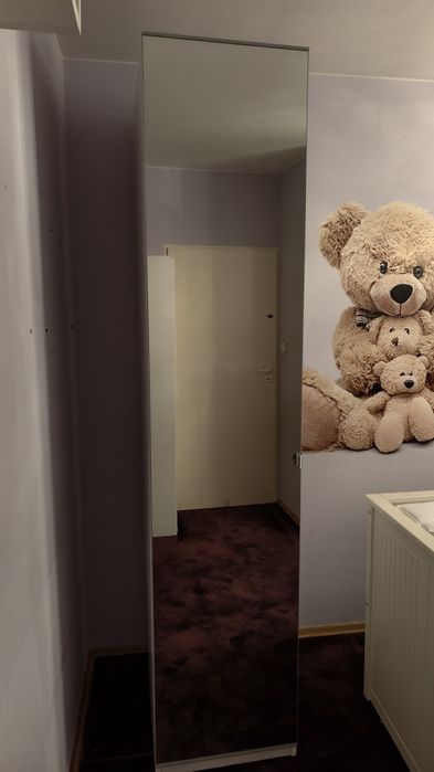 Ikea Pax Aheim - JAK NOWA Szafa, biała, llustro, 50x60x236 cm