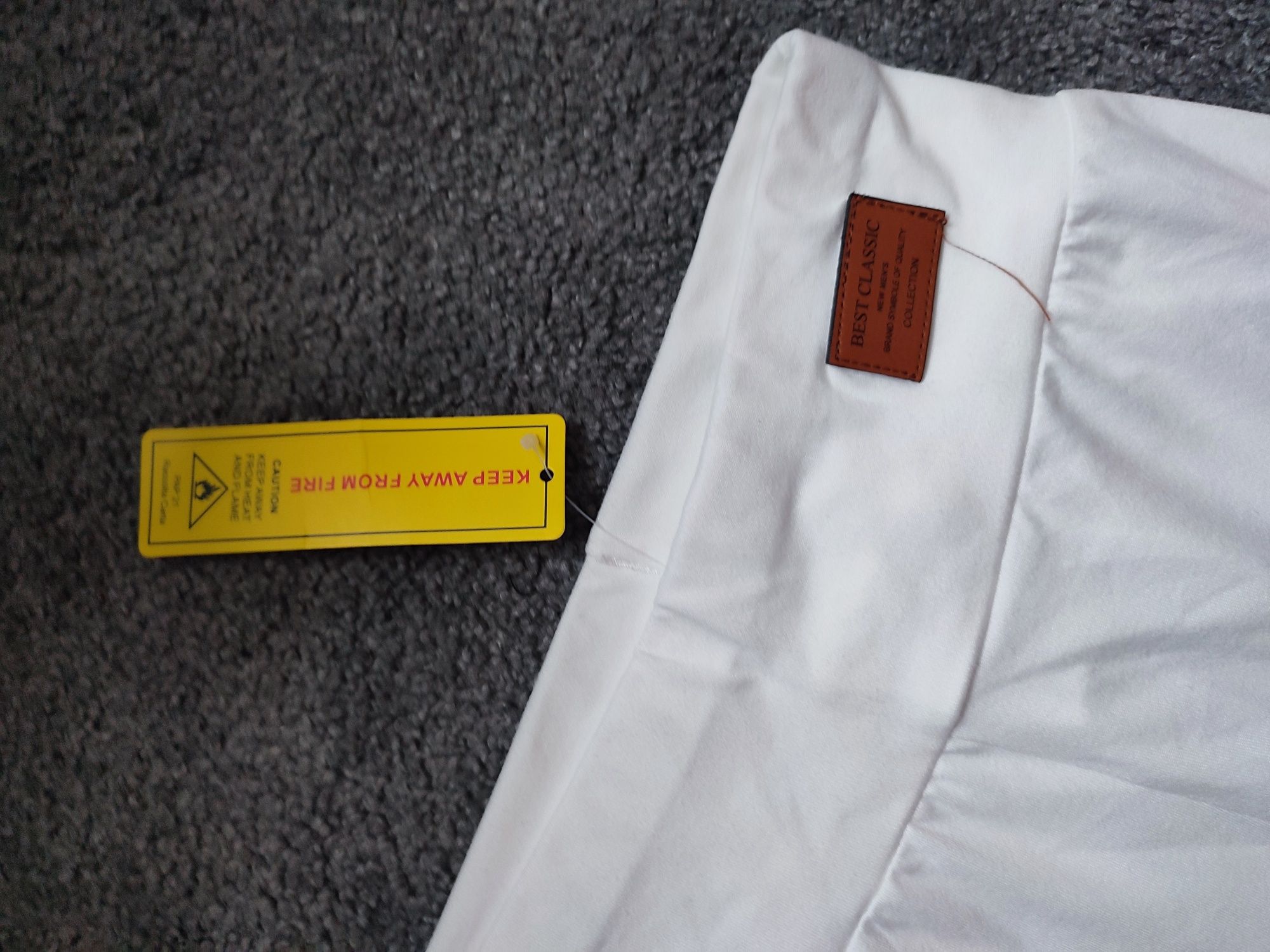 Nowe białe getry legginsy rozmiar 140 shein