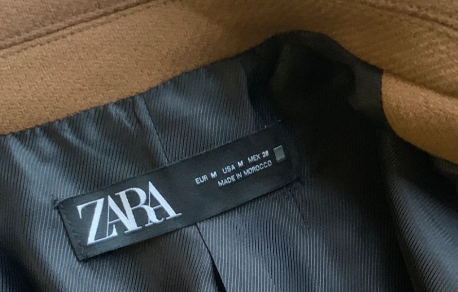 Płaszcz Zara 75 %wełna