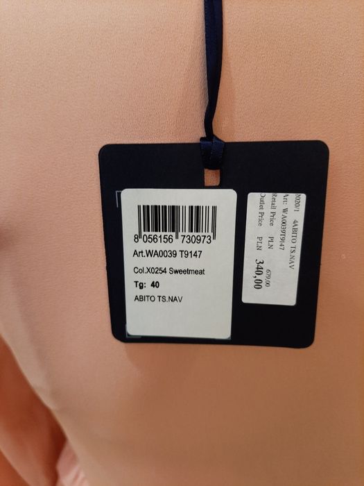 Nowa Sukienka LIU JO  pudrowy róż rozm.36