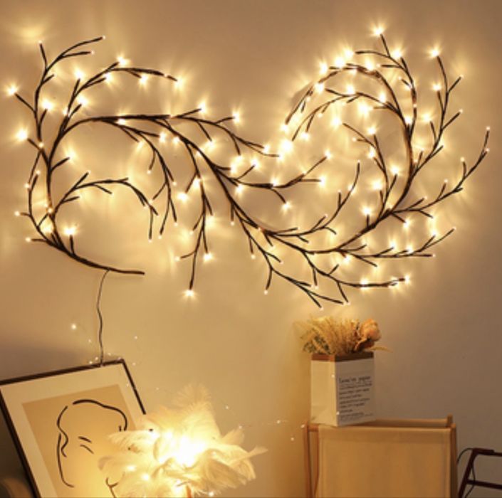 Декоративна led-гірлянда “гілка” 2.3 м, 8 режимів, USB, пульт