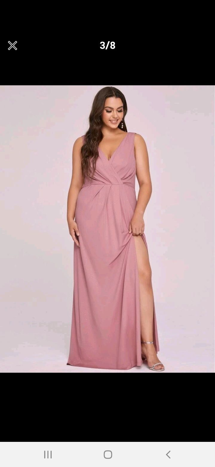 Długa suknia plus size 3XL