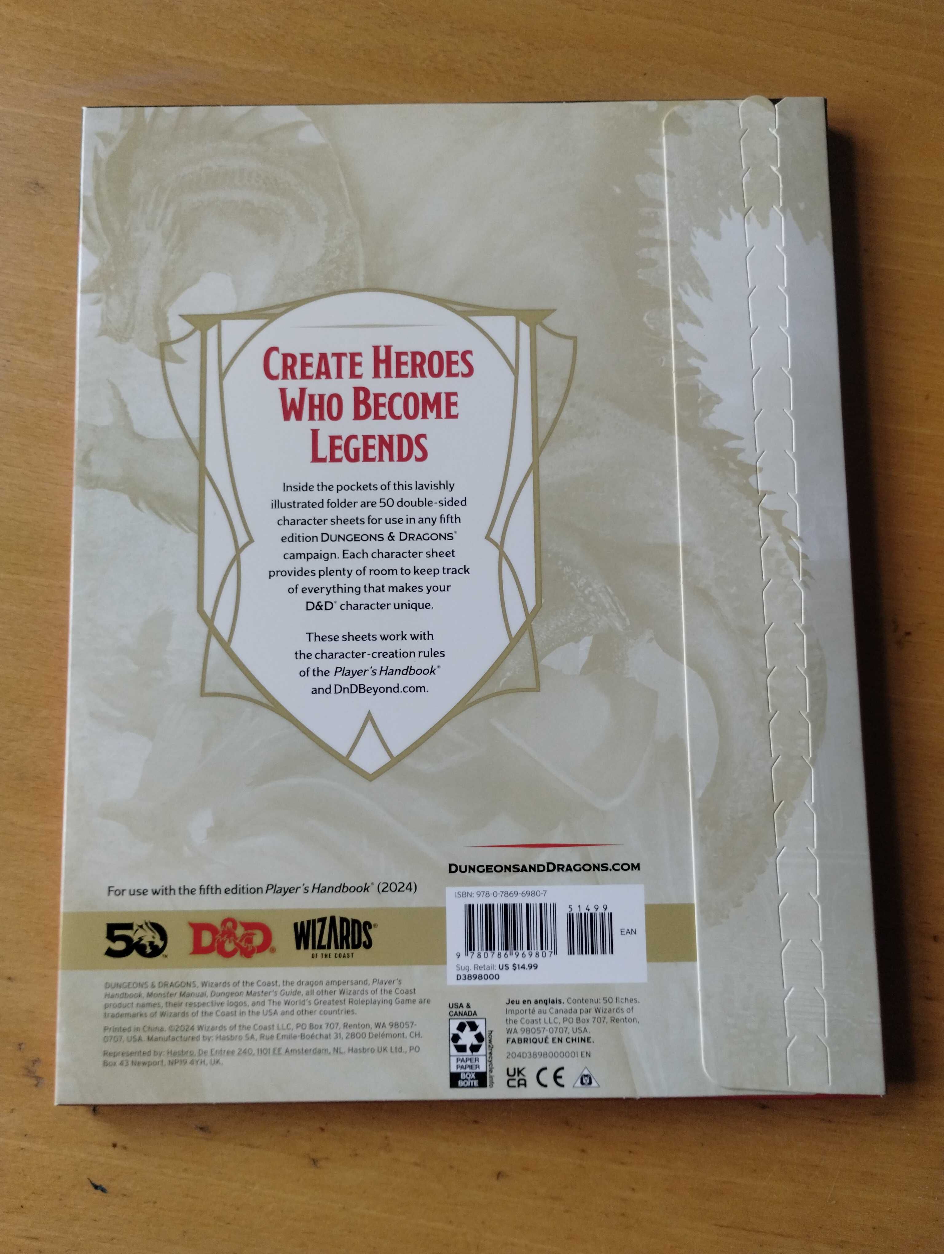 Dungeons and Dragons - Character Sheets
