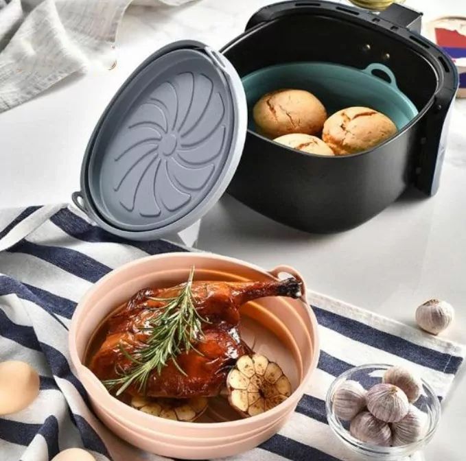 wkład silikonowy do air fryer frytkownicy beztłuszczowej forma 20cm