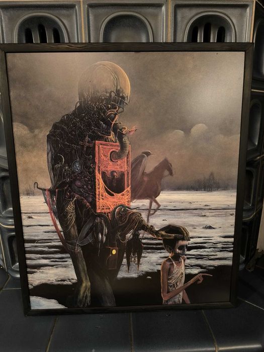 Beksiński Sygnatura Reprodukcja obrazu Z. Beksińskiego AF75 CERTYFIKAT