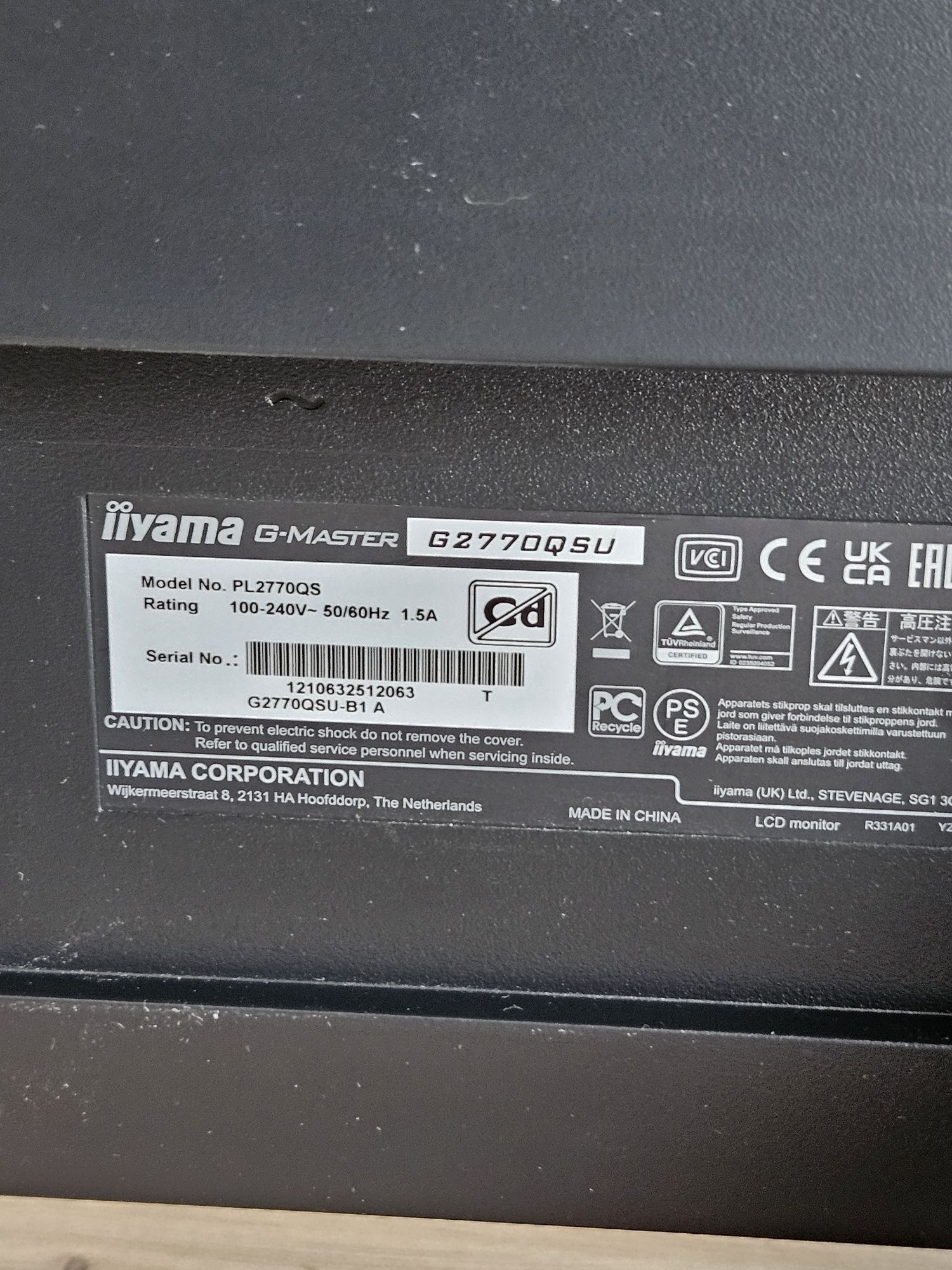 Monitor iiyama G277OQSU G-Master