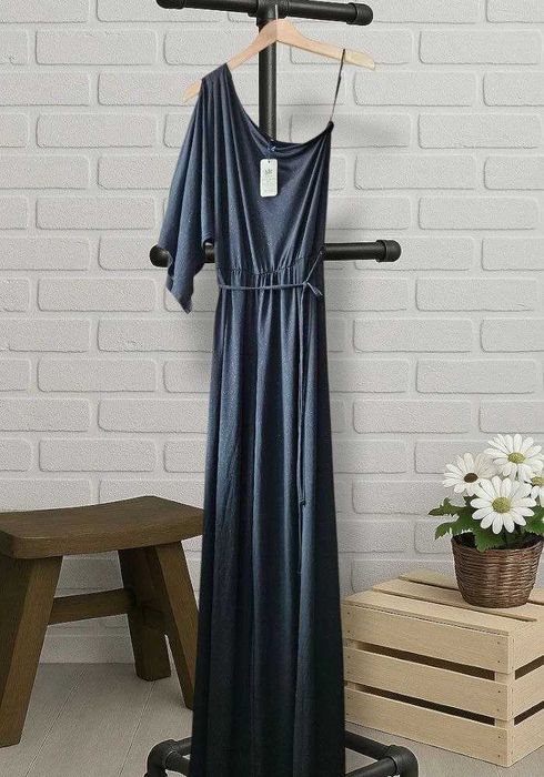 Шикарный брючный комбинезон на одно плечо river island, р. S/M