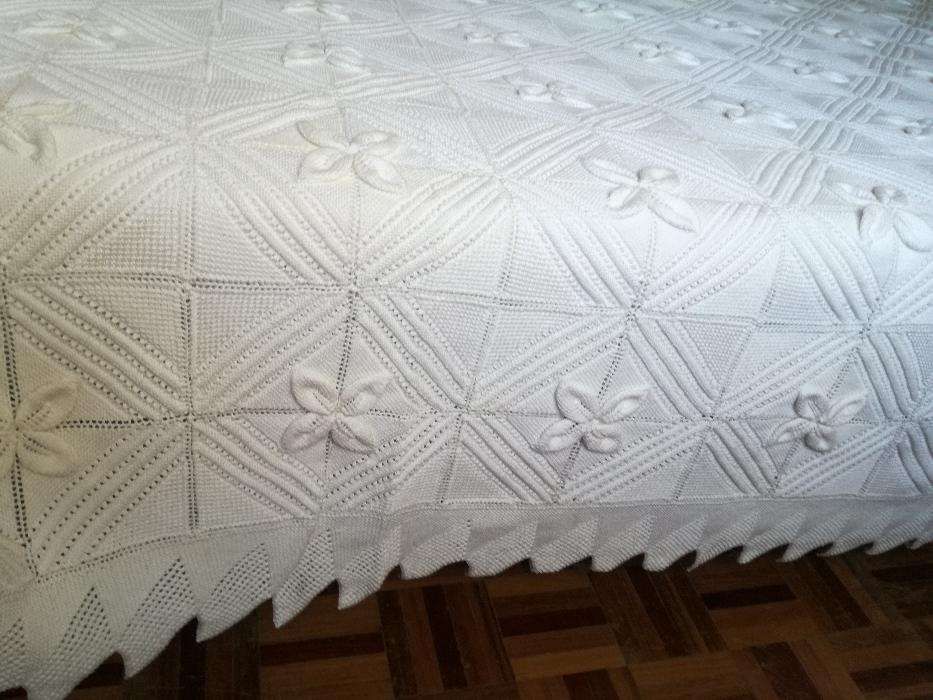 Colcha em Crochet para Cama de Casal