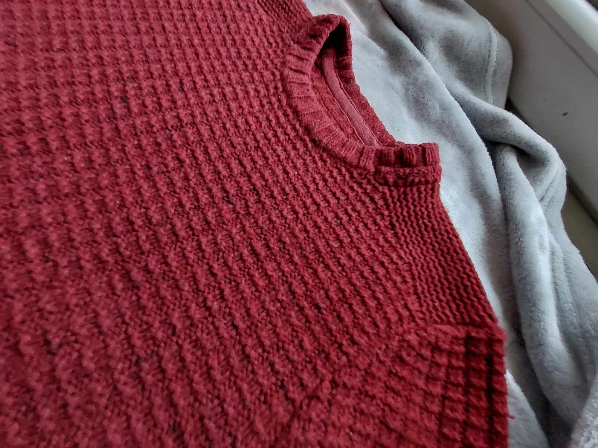 Sweter gruby z wełną, 45%wool xs