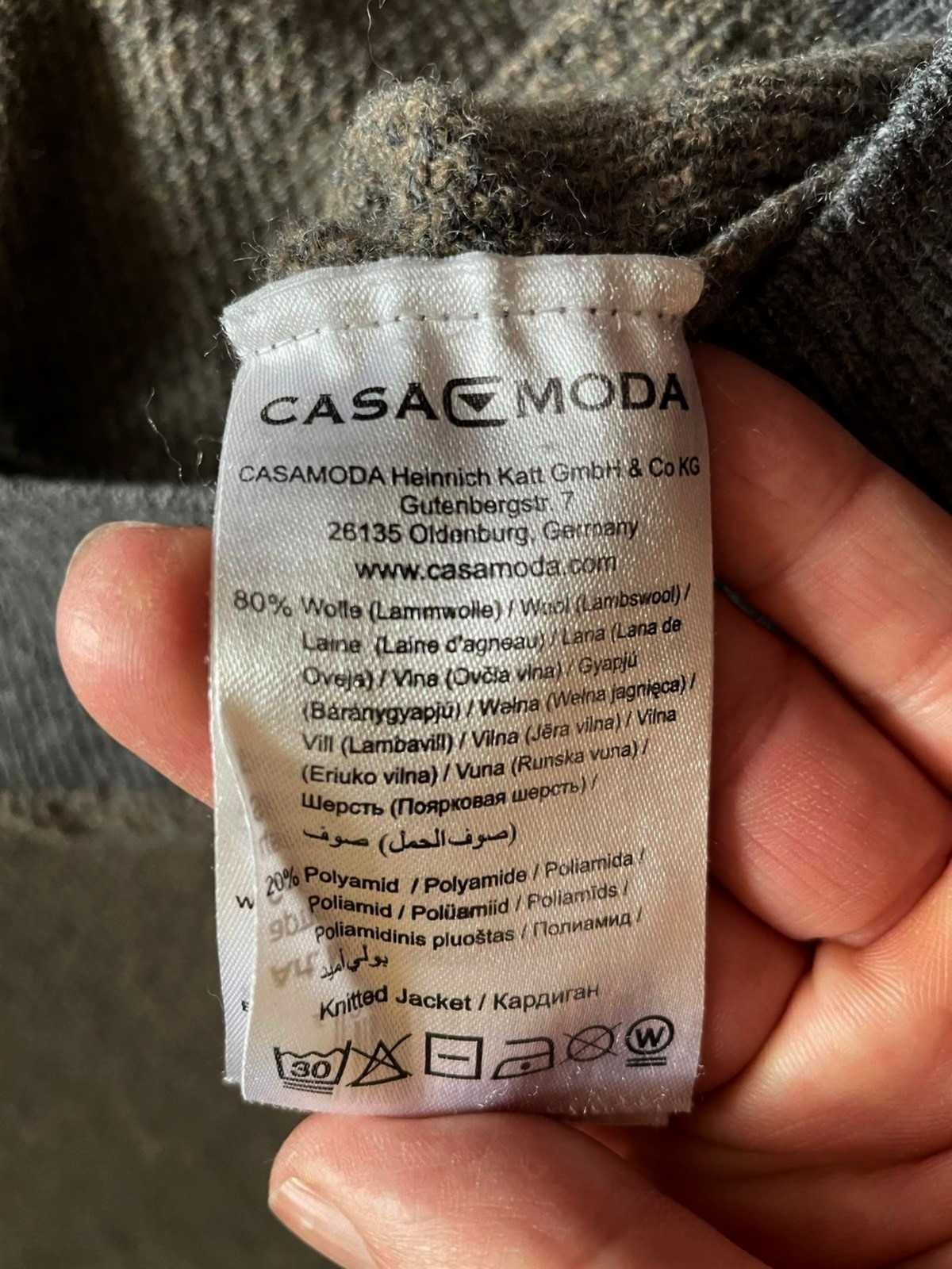 Sweter męski 80% wełna Casa Moda, duży, r.3XL