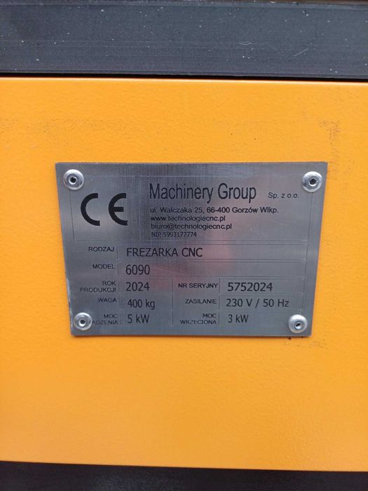 Frezarka sterowana numerycznie CNC 6090