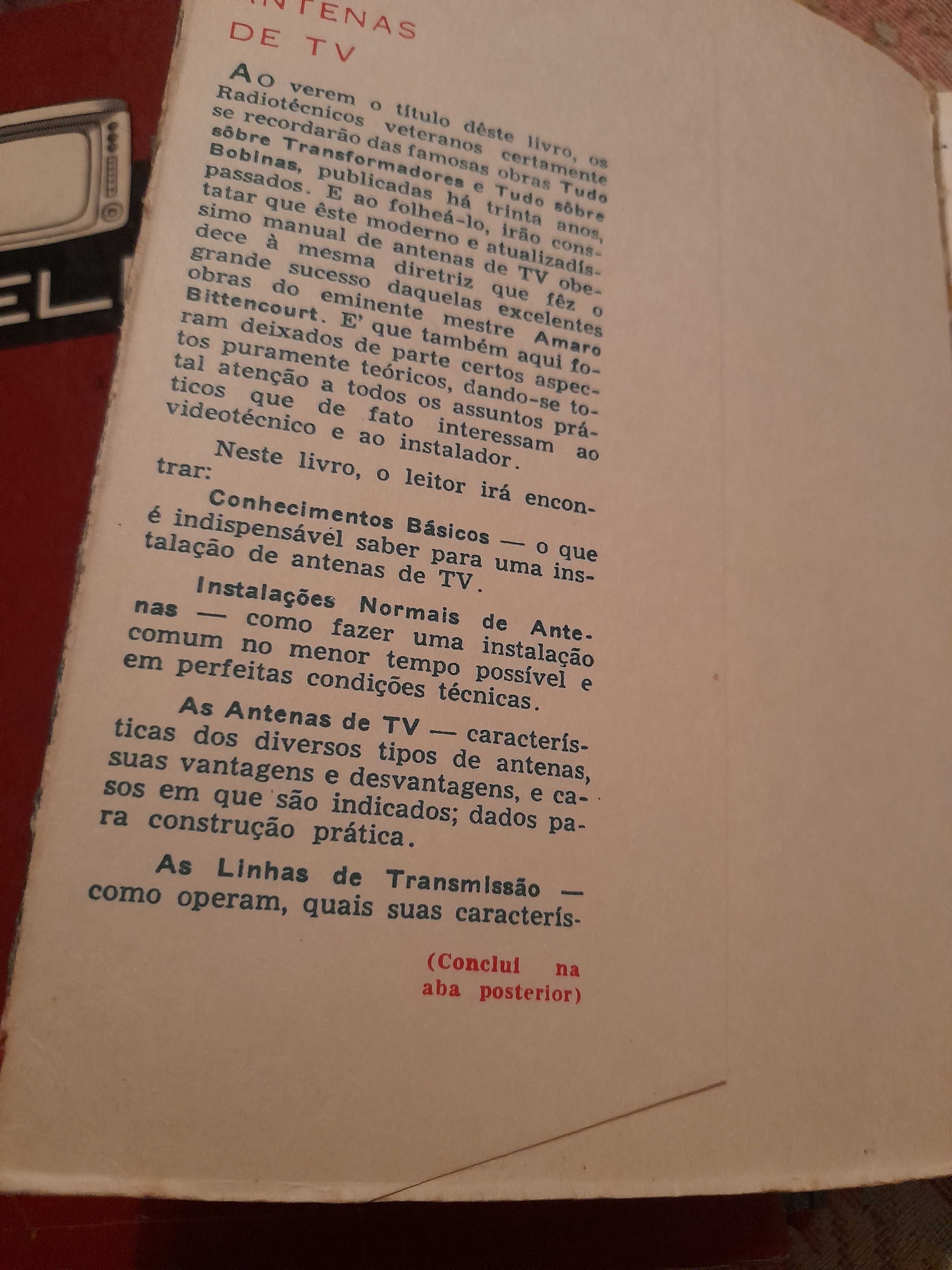 Livros antigos reparação tv radio