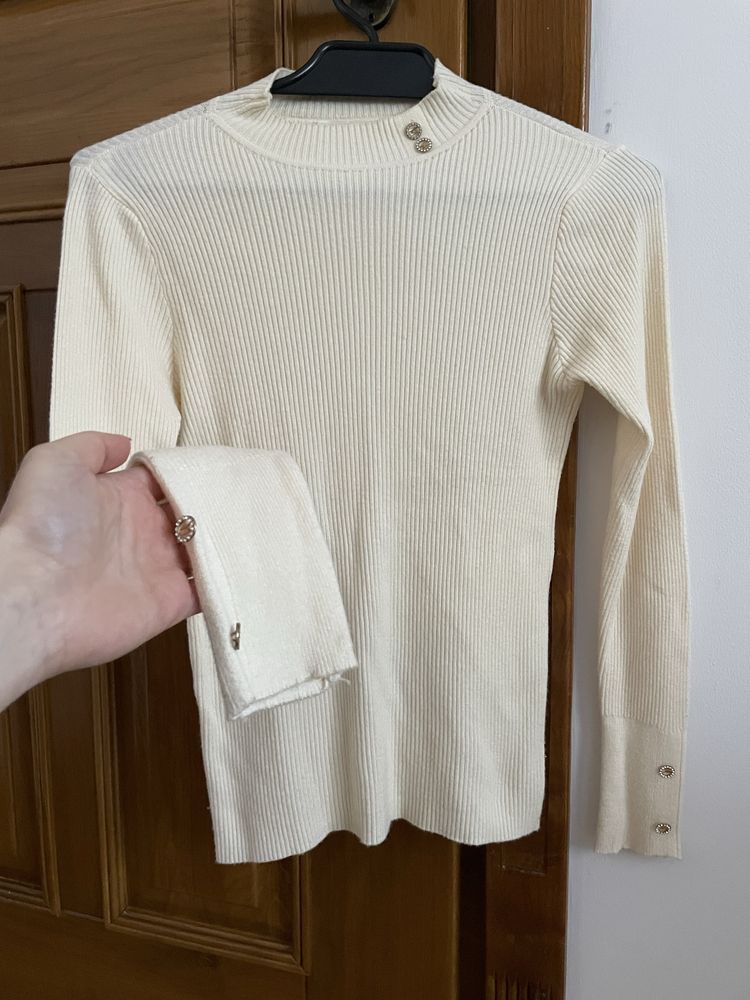 Sweter z długim rękawem półgolf