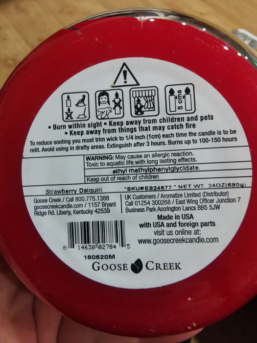 Świeca zapachowa Goose Creek strawberry daiquiri duża nowa