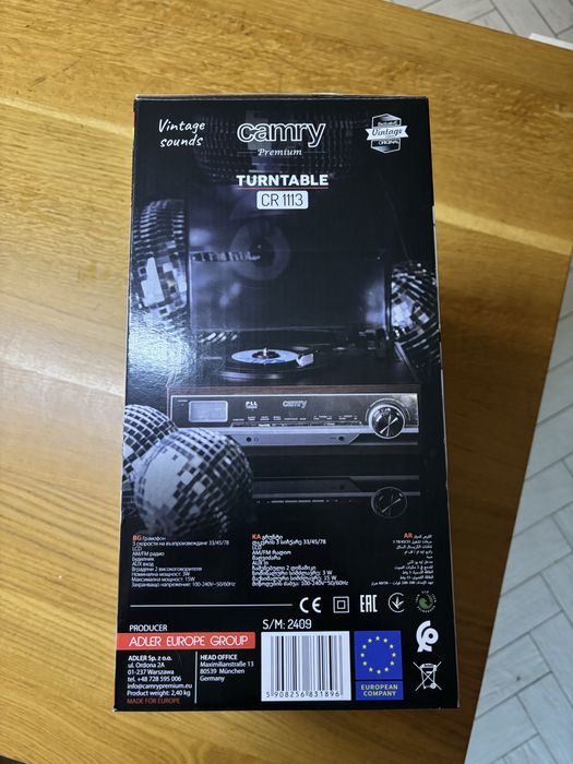 Gramofon CAMRY CR1113 nowy