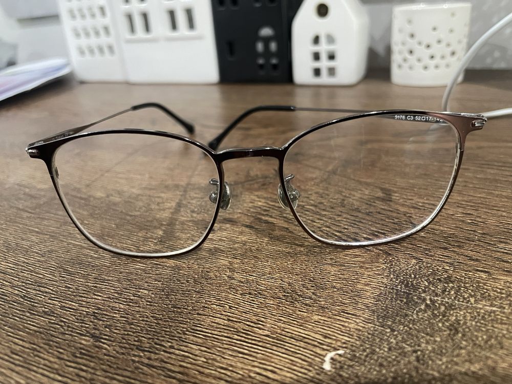 Okulary tytanowe korekcyjne oba szkła -1,5