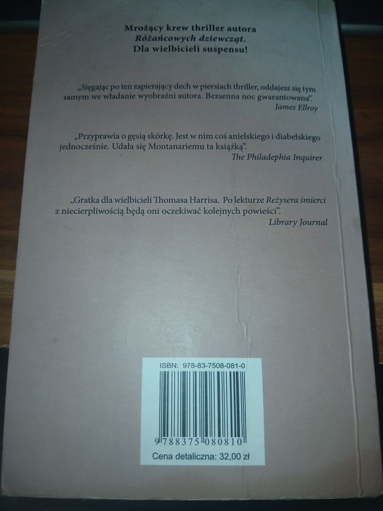 Reżyser śmierci Montanari thriller
