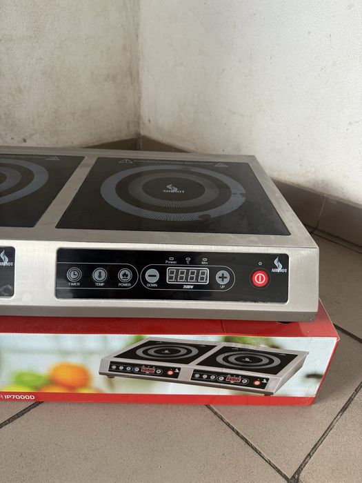 Індукційна Плита Airhot 3.5+3.5 кВт Подвійна Настільна Професійна