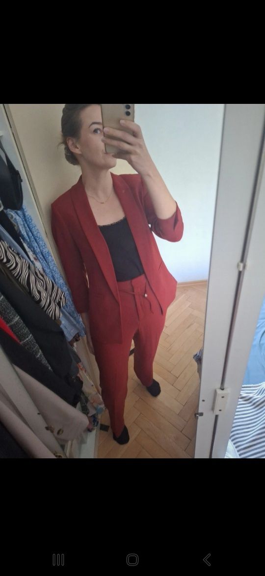 H&M komplet garnitur spodnie i marynarka s 36