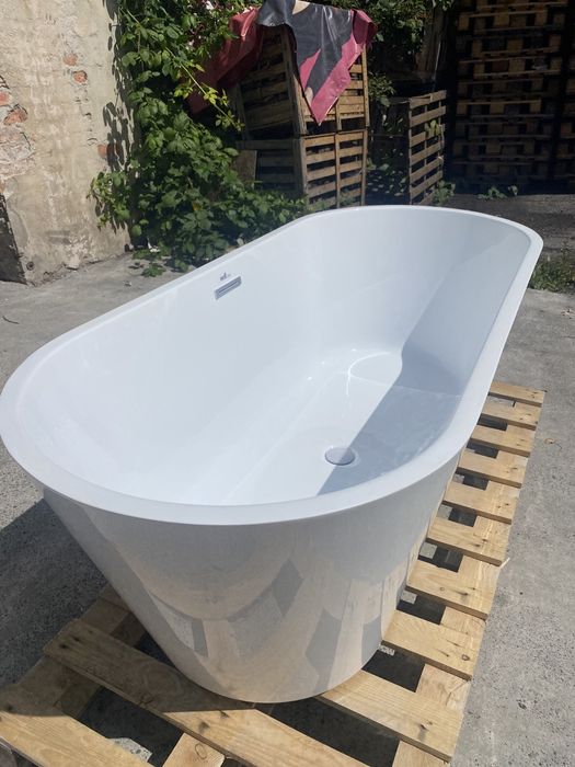 Wanna wolnostojąca 170x74cm NOWA syfon i korek klik klak w zestawie
