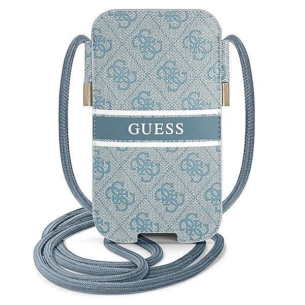 Torebka Guess 4G Stripe 6.1'' - niebieska