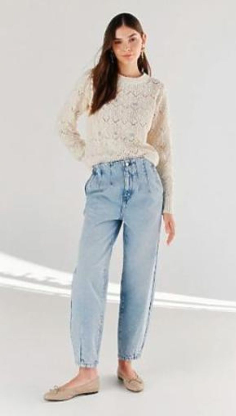 Spodnie jeans baloon fit Stradivarius