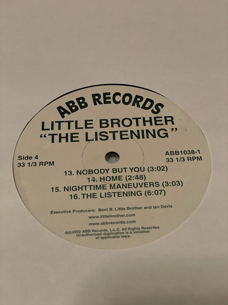 Discos Vinil - The Listening by Little Brother