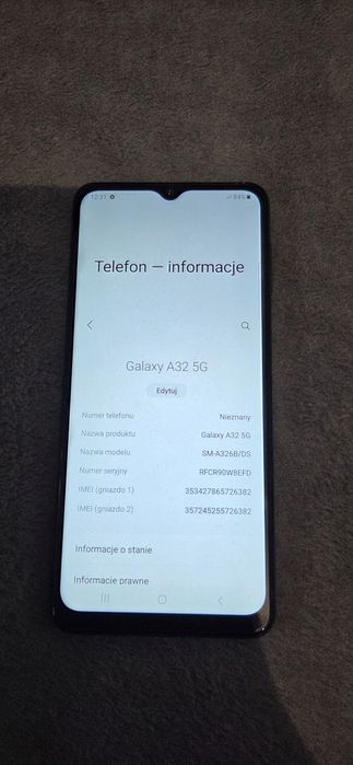 Samsung A32 5 G czarny