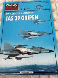 Mały Modelarz samolot myśliwski Gripen 7-8/2001