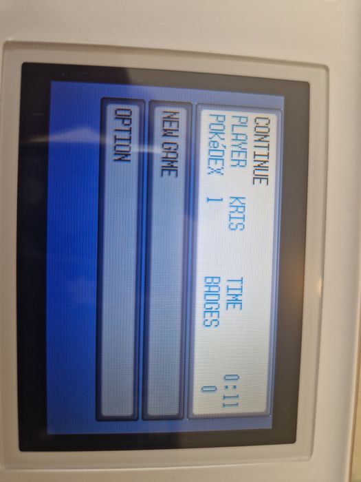 Pokemon Sapphire na Nintendo Gameboy