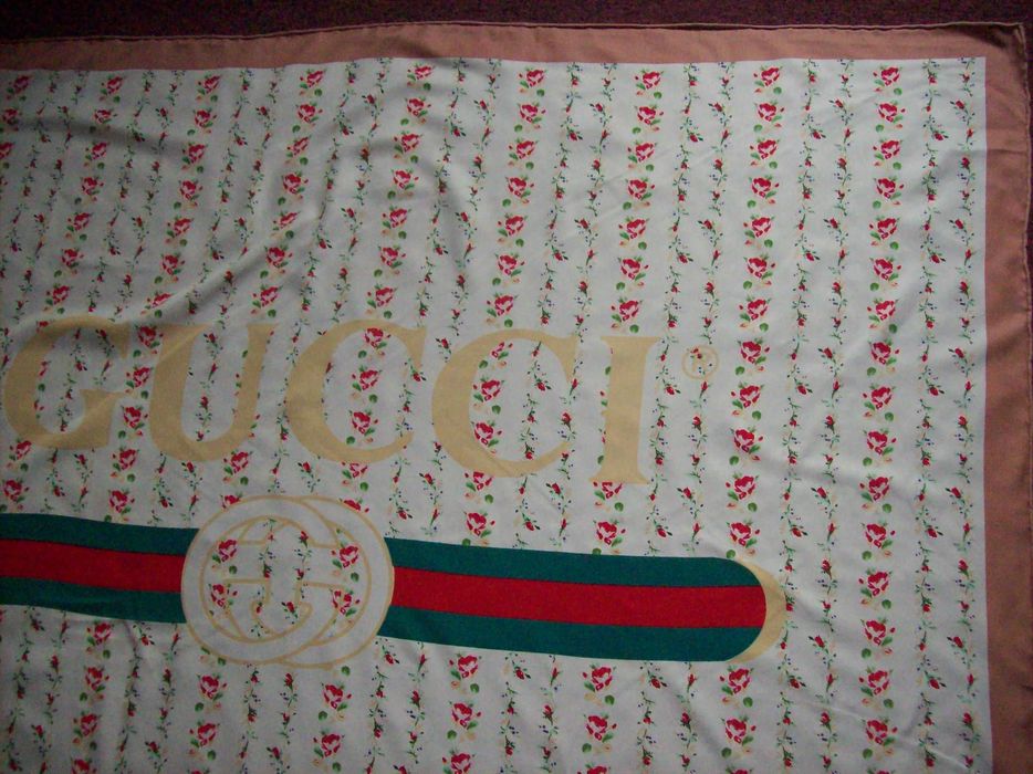 Gucci duża apaszka jedwab
