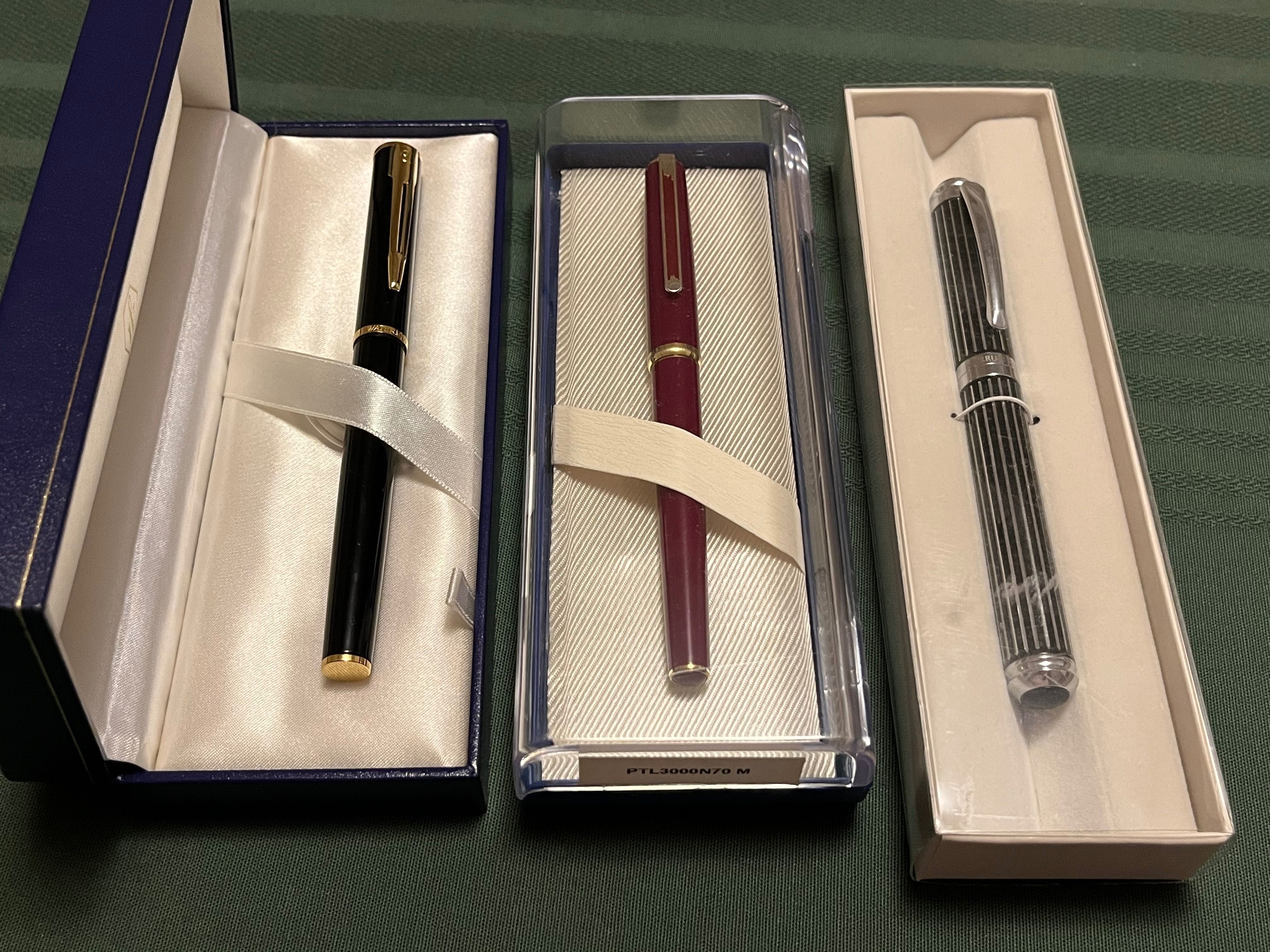 Zestaw 10 piór wiecznych - Platinum, Pilot, Waterman, Parker i inne