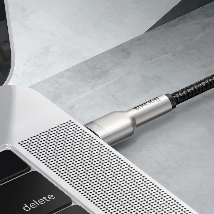 Baseus Cafule Metal Data kabel USB C - USB C 100W Power Delivery 1m
