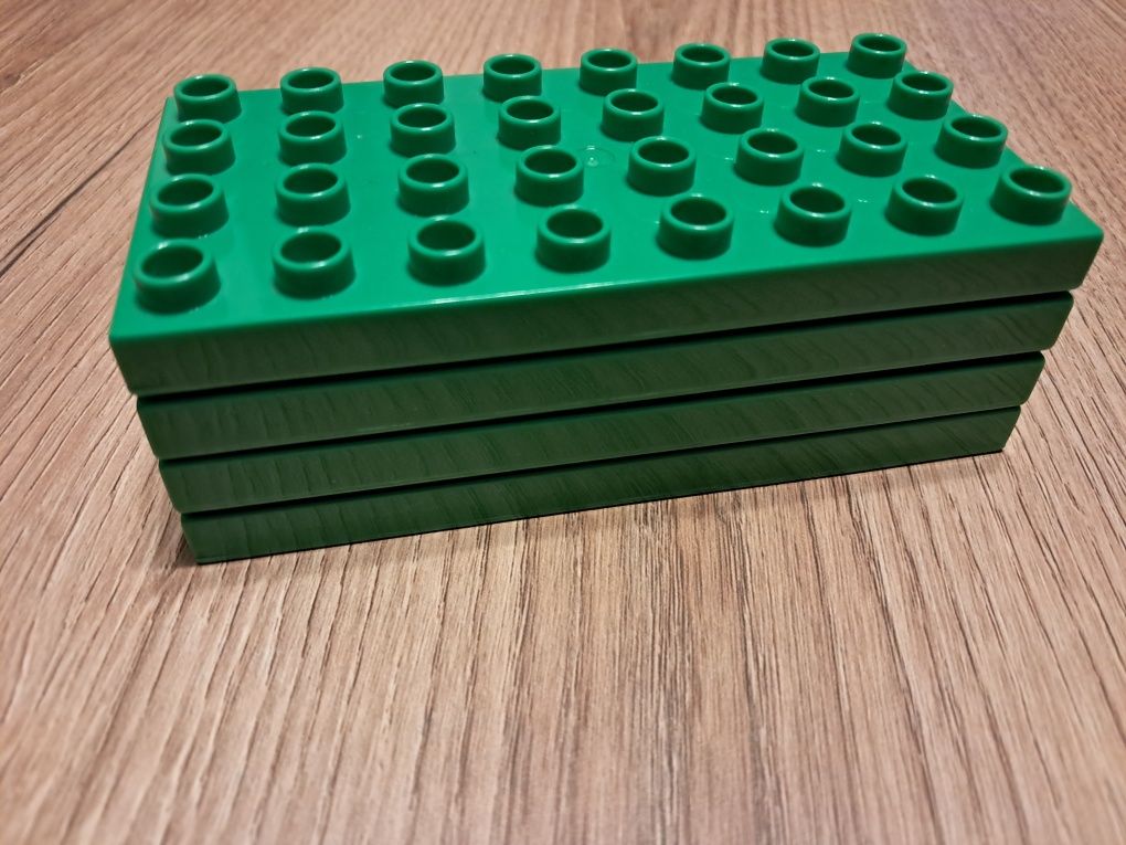 Płytka zielona 4x8 kompatybilna z lego duplo 4 szt